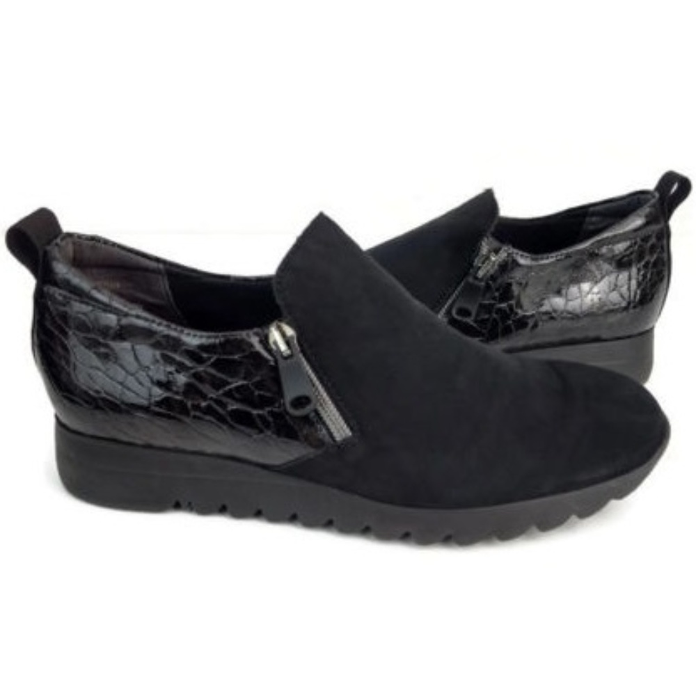 Munro Women's Black Platform Loafer Shoes Size 8 M